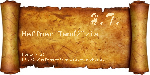 Heffner Tanázia névjegykártya